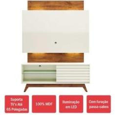Imagem de Rack com Painel para TV Até 65 Polegadas 100% MDF Tb151l Off White/Nobre
