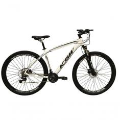 Imagem de Bicicleta Aro 29 Ksw Xlt Alumínio 24v Câmbios Shimano Garfo Com Trava No Ombro - Branco Tam.19