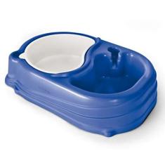 Imagem de Comedouro Duplo P/Caes e Gatos N.01 Azul Nutriplan