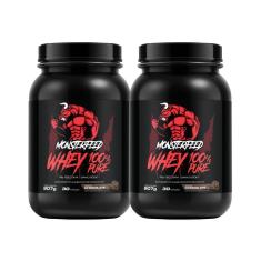Imagem de 2X WHEY PROTEIN 100% SUPER PURE (907G) - CHOCOLATE - MONSTERFEED 