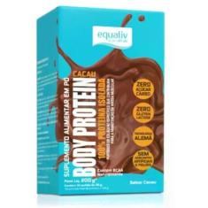 Imagem de EQUALIV - Body Protein Cacau em Pó - Rico em Colágeno e Aminoácidos Essenciais para Desenvolvimento e Recuperação Muscular - Zero Glúten, Lactose e Açúcar - 10 Sachês de 20g