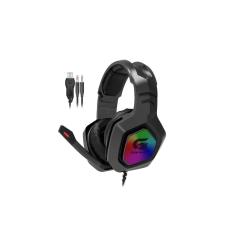 Imagem de Headset Gamer Fortrek Black Hawk P2 + USB 50mm rgb - Preto