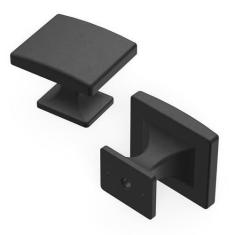 Imagem de Hickory Hardware H076699-BI-10B Puxador de coleção Forge, 4,7 cm x 3,8 cm, ferro preto, 10 unidades