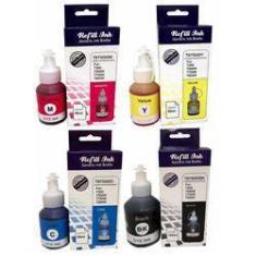 Imagem de Kit 4 Refil De Tinta Compatível Para Brother Tbt6000bk Tbt5000 T300 T500w T700w T800w