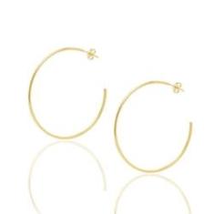 Imagem de Brinco Argola Médio Folheado A Ouro 18K