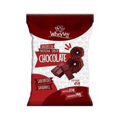 Imagem de Biscoito Fit Com Whey Protein Sabor Chocolate 45G - Wheyviv Fit