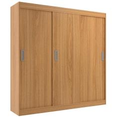 Imagem de Guarda Roupa Lisboa Casal 3 Portas 2 Gavetas Evidencia Cor Cinamomo