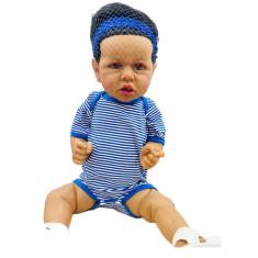 Imagem de Boneca Bebe Reborn Negra Maya 55cm Lançamento