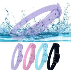 Imagem de Coleira impermeável para cães com fivela de metal revestida, coleira de borracha macia e fácil de limpar, coleiras ajustáveis para cães pequenos, médios e grandes