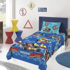 Imagem de Jogo De Cama Lepper Solteiro Microfibra Estampado Mickey Aventura Roda