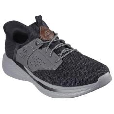 Imagem de Skechers USA Men's Tênis Slade-Caster, Preto/cinza, 42