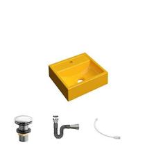 Imagem de Kit Cuba Q32 C/Válvula Click 1 1/2'' (04cm) + Sifão Cromado + Flexível 