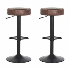 Imagem de Kit 2 Banquetas Viena Marrom Vintage