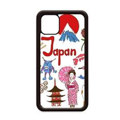 Imagem de Capa com bandeira nacional de animais do Japão Landscap para iPhone 12 Pro Max para Apple Mini Mobile Case Shell