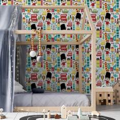 Imagem de Papel De Parede Adesivo Infantil Londres N05113 0,58X3,00M