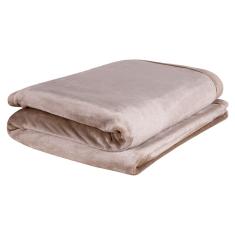 Imagem de Cobertor King Size Europa Toque de Luxo 240 x 250cm - Marrom Claro