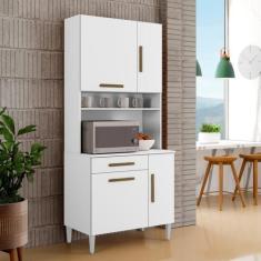 Imagem de Armário Para Cozinha 4 Portas 1 Gaveta Bahia - Kaiki Móveis