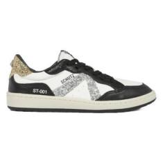 Imagem de TENIS SCHUTZ ST001 WHITE BLACK PRATA-Feminino