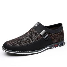 Imagem de Veslesth Tênis masculino casual, mocassin, confortável, para caminhada, moderno, para dirigir, sapatos de couro para homens, negócios, trabalho, escritório, vestido ao ar livre, Marrom 4, 45