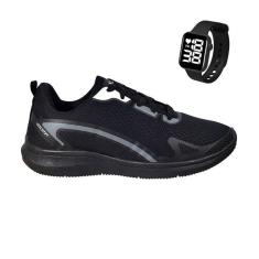 Imagem de Tenis Esportivo Masculino Feminino SPORT Caminhada Corrida Academia Confortável Leve + Relógio-Unissex