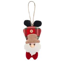 Imagem de Kit 18 Enfeite Árvore Natal Pendente Papai Noel 19,5cm