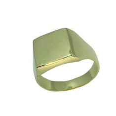 Imagem de Anel  Quadrado Liso - Cod 277 F - Carlitos Joias