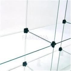 Imagem de Balcão de Atendimento Modulado em Vidro - 4,50 x 1,00 x 0,40