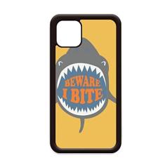 Imagem de Beware I Bite Shark Illustrate para iPhone 11 Pro Max Capa para Apple Mobile Case