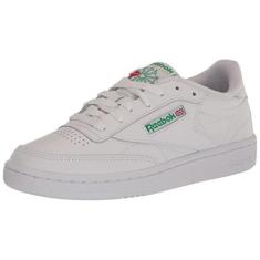 Imagem de Reebok Tênis unissex Club C 85, Ftwr Branco/Ftwr Branco/Dourado, 36
