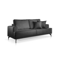 Imagem de Sofá 2 e 3 Lugares Toronto Linho Preto 2m