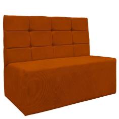 Imagem de Sofá Canto Alemão Veludo Terracota - Montanaris Decor