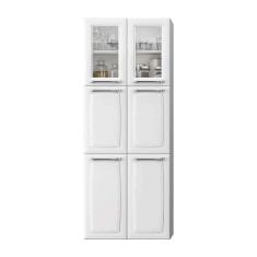 Imagem de Paneleiro Duplo 6 Portas Com Vidro IPLDV-70 Luce Itatiaia Branco Neve