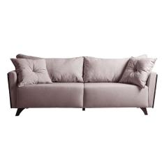 Imagem de Sofá 3 Lugares Gales Veludo Bege 230 cm