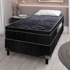 Imagem de Cama Box de Solteiro Portobel + Colchão de Solteiro Portobel Diplomata Orthopedic com Espuma D-33 65x88x188 cm - Preto