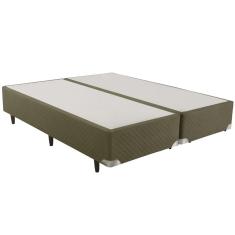 Imagem de Base Cama Box Herval Queen Suede, 39x158x198 cm, Verde