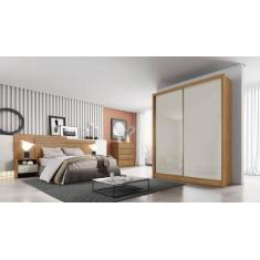 Imagem de Guarda Roupa Solteiro 2 Portas 3 Gavetas - Toledo-Cumaru/Fendi - Móvei