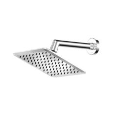Imagem de Chuveiro de parede Banheiro DocolSlim 1/2&quot; 17x17cm 81 Crivos Cabeça Articulada Docol