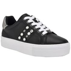 Imagem de Nine West Tênis feminino Gripes, Preto/estanho 001, 34