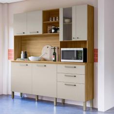 Imagem de Cozinha Compacta Mega com Tampo para Cozinha Freijó/Soft