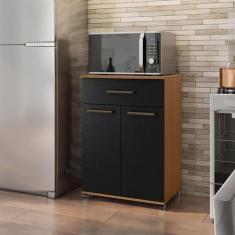 Imagem de Balcão de Cozinha Favorita Cinamomo / Preto Catedral - Zanzini