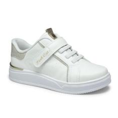 Imagem de Tênis Pink Cats Infantil Calce fácil V4123 Branco-Unissex