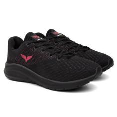 Imagem de Tennis Feminino Preto Macio Leve Com Solado Absorve Impacto - SAPATOWA