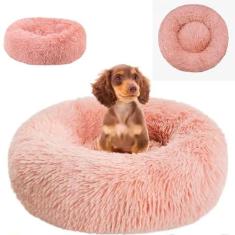 Imagem de Cama Donut Nuvem 60cm Cachorro Gato Pet Animais Estimaçao Caminha Rosquinho Confortavel Pelucia Dormir