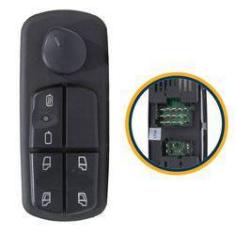 Imagem de Botão do Vidro Elétrico Mercedes Axor Lado Esquerdo - 0025455113