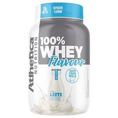 Imagem de 100% Whey Flavour - 900g Leite - Atlhetica Nutrition