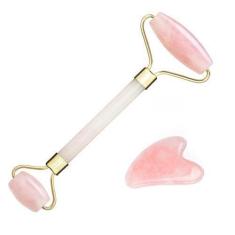 Imagem de Rolo Massageador De Quartzo Rosa + Guasha Coração - Smart Gr - Mkl