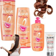 Imagem de Kit Elseve Longo Dos Sonhos Creme Pentear Cicatri Reparação