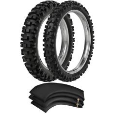 Imagem de Kit Pneu Crf 230 Crf 250 110/100-18 + 90/90-21 Rmx35 Rinaldi