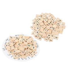 Imagem de Telhas Scrabble, Ferramentas Educacionais Artesanato Ferramentas Educacionais Artesanato 2 Conjunto de Telhas de Madeira Blocos de Quebra-cabeça Blocos de Quebra-cabeça para 26