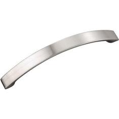 Imagem de Hickory Hardware Puxadores de armário de cozinha de núcleo sólido, puxadores de armário de luxo, ferragens para portas e gavetas de cômoda, centro de orifício de 12 cm, níquel acetinado, coleção